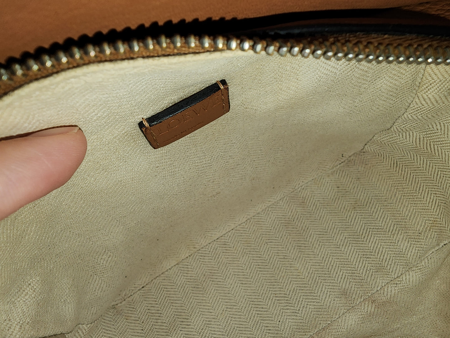 Loewe Mini Tan Puzzle Bag (SHW)
