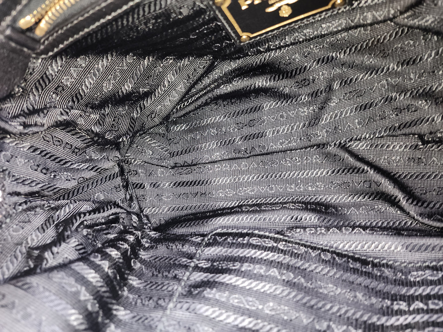 Prada Black Nylon Tessuto Gaufre Bag (GHW)
