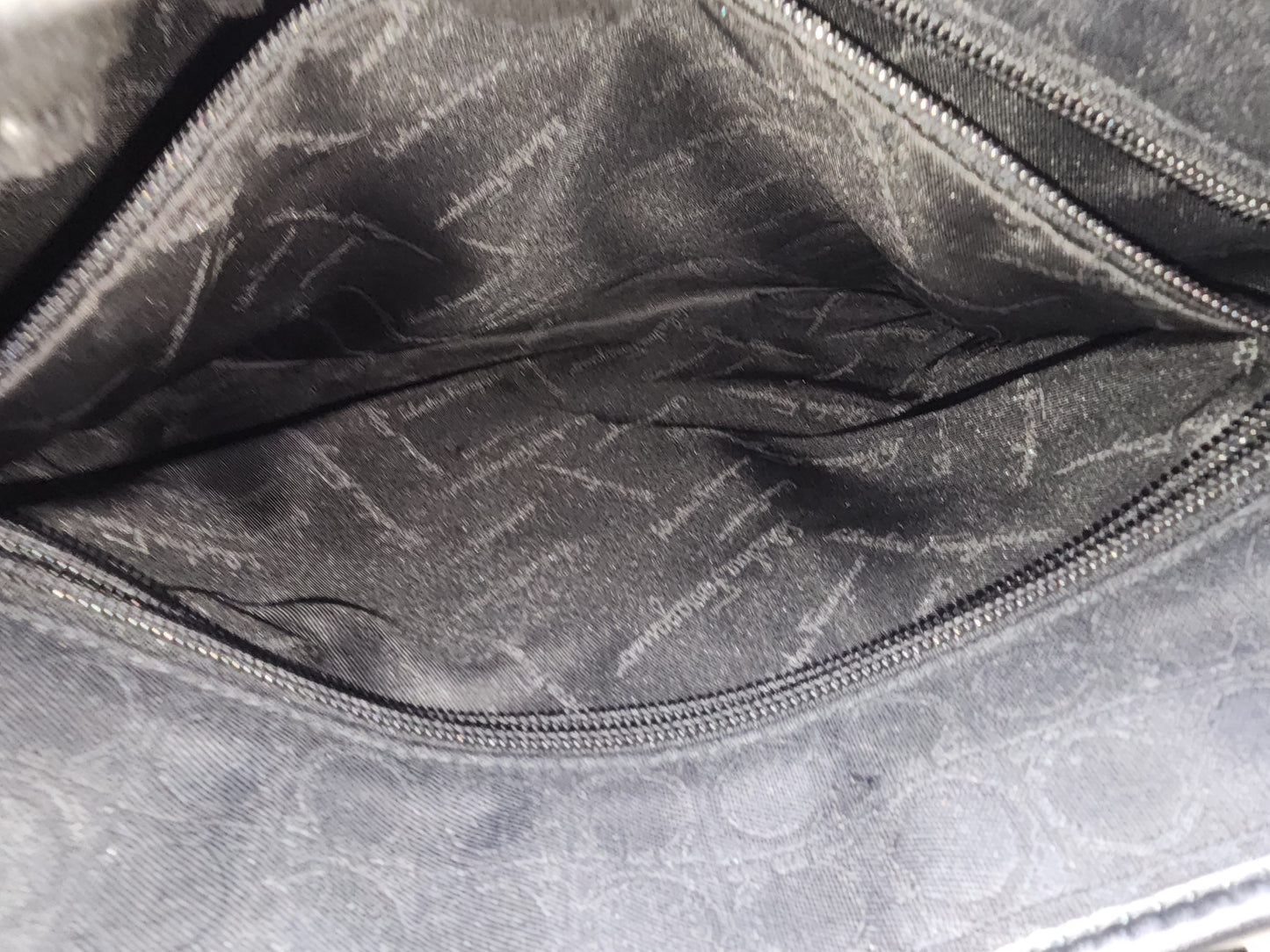 Salvatore Ferragamo Black Gancini Canvas Shoulder Tote