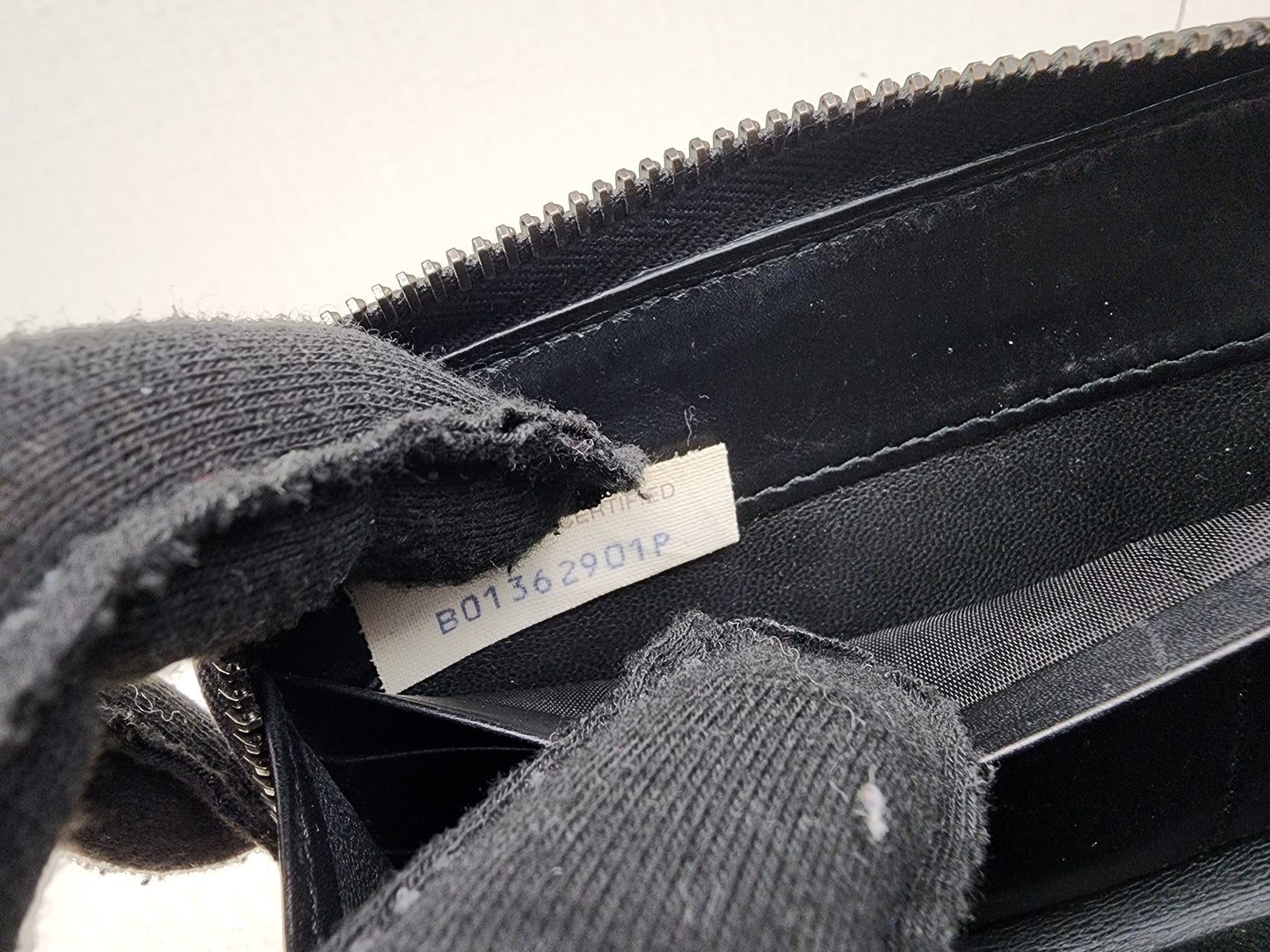 Bottega Veneta Black Nappa Intreciato Zip Wallet
