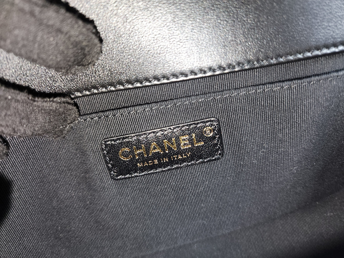 Chanel Black Old Medium Calfskin Leboy (GHW)
