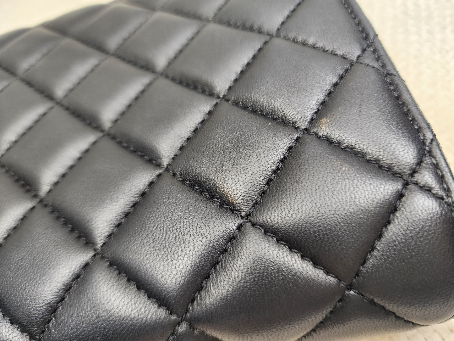 Versace Black Lambskin Quilted Medusa WOC (GHW)