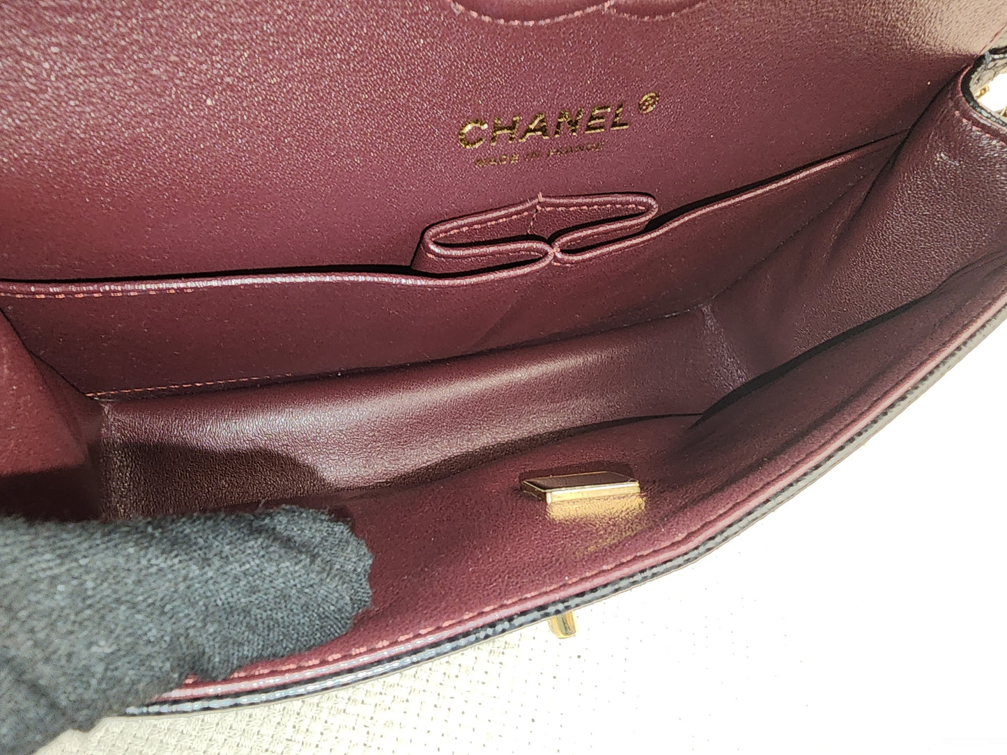 Chanel Black Caviar Small CF (GHW)