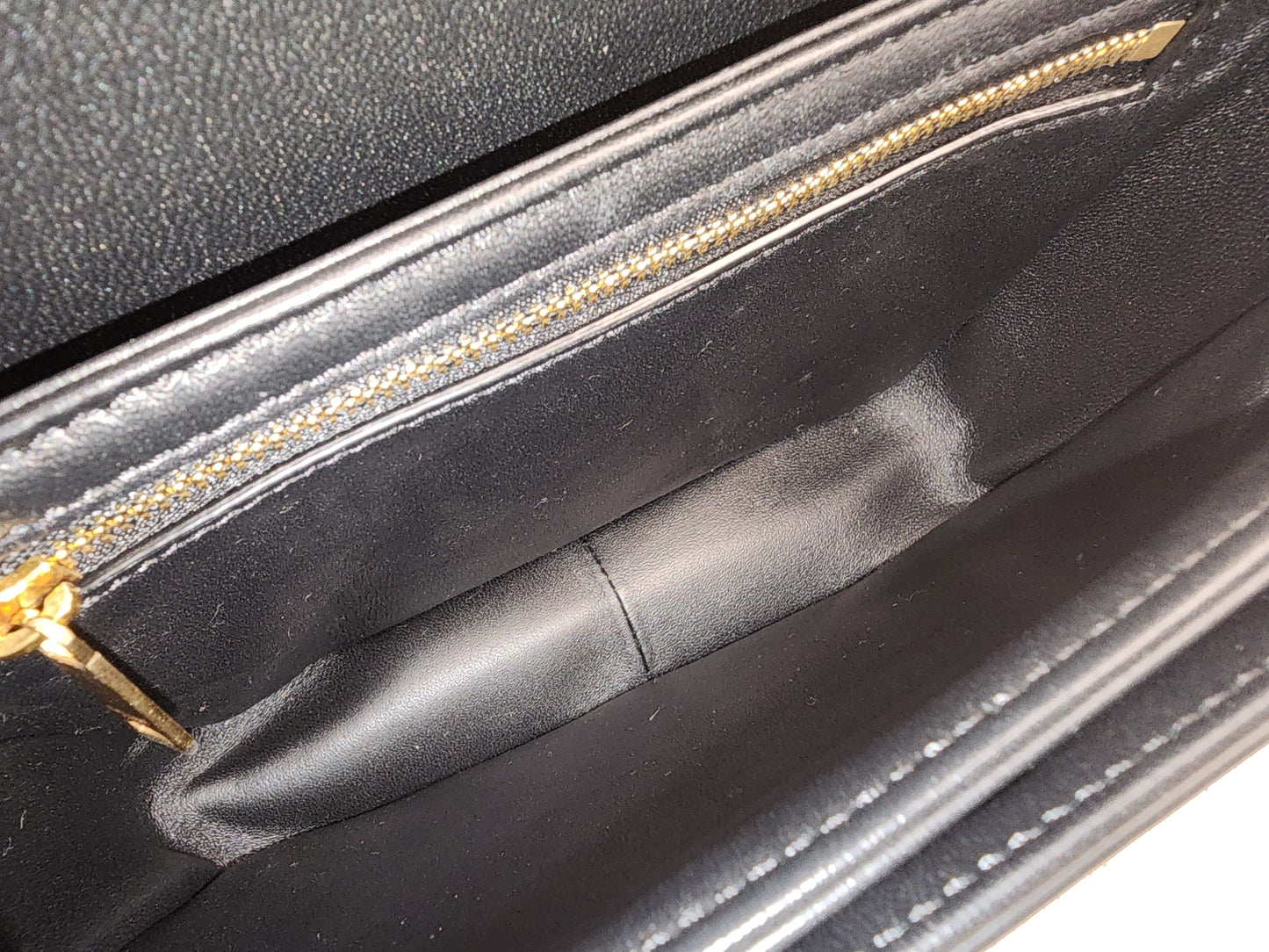 Celine Black Calfskin Teen Triomphe (GHW)