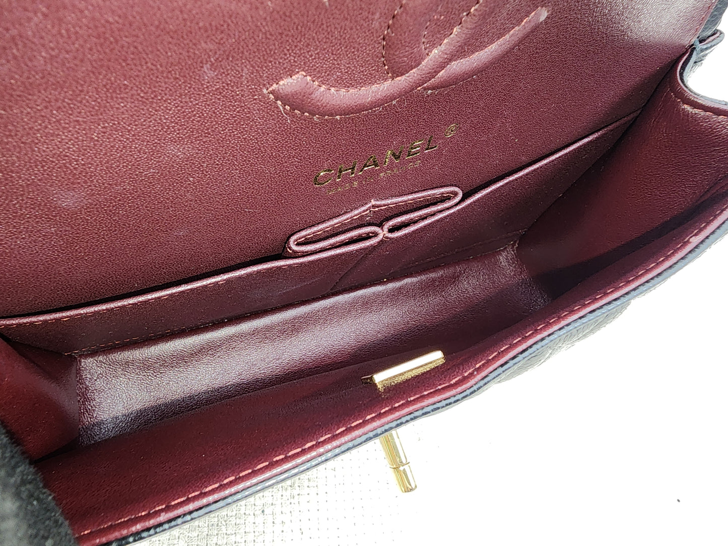 Chanel Black Caviar Small CF (GHW)