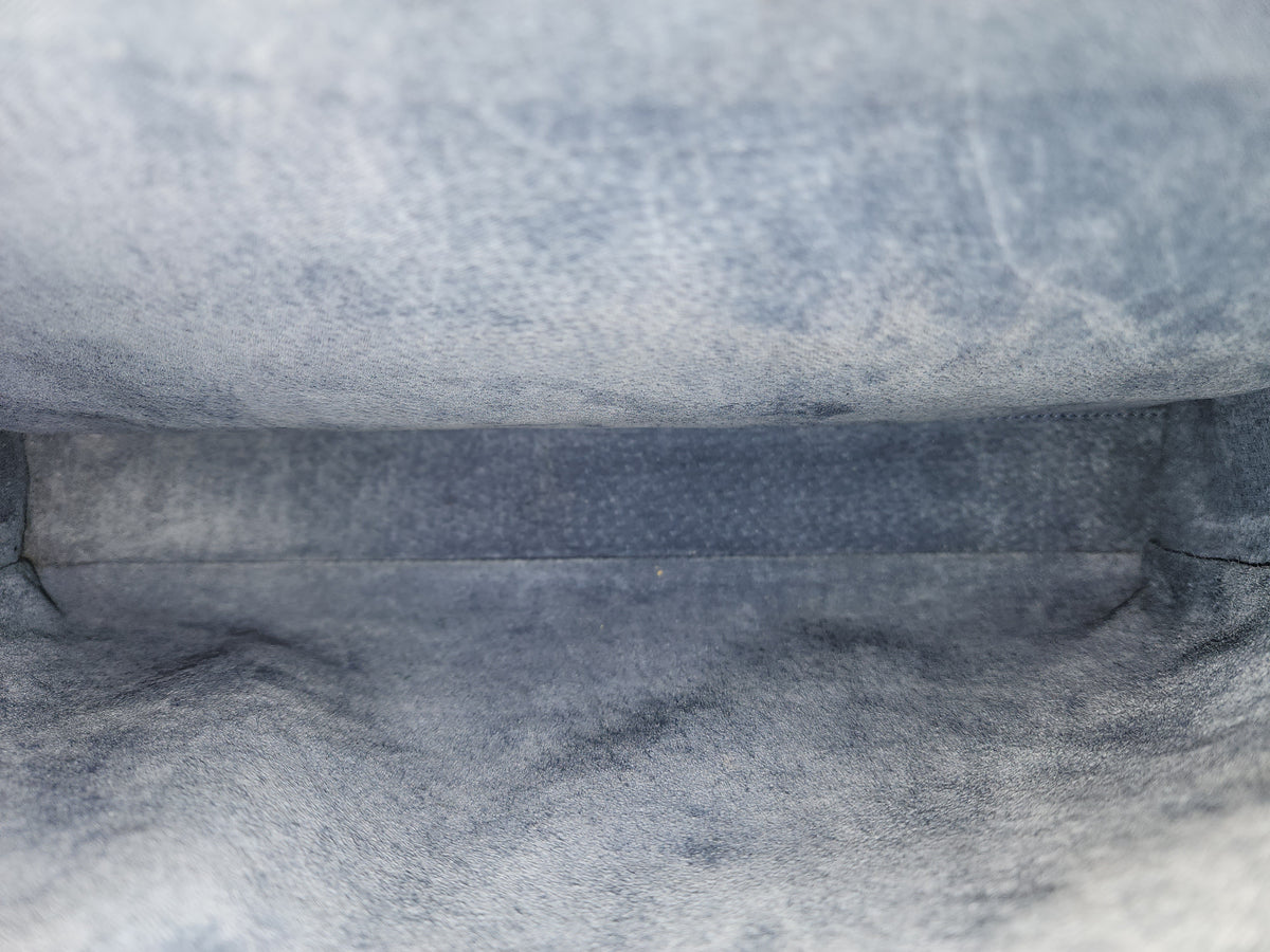 Fendi Blue Calfskin Medium Peekaboo