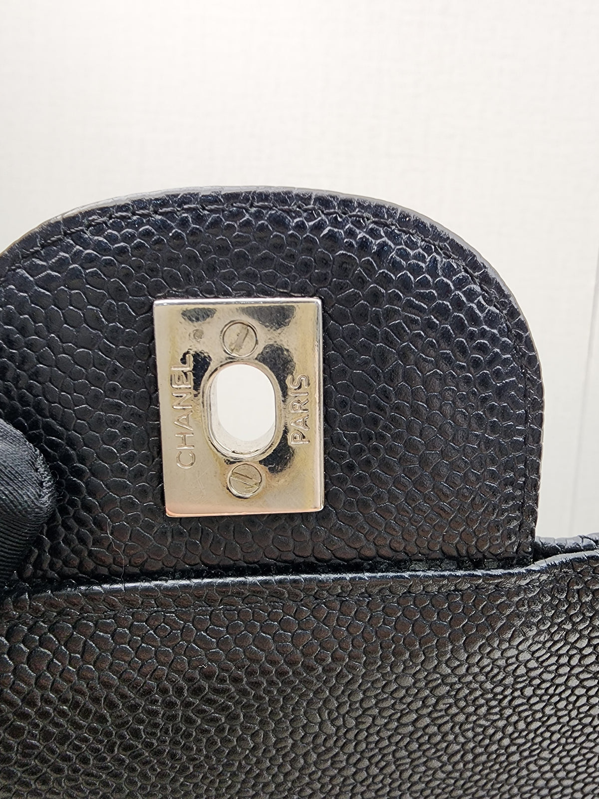Chanel Black Caviar Jumbo CF (SHW)