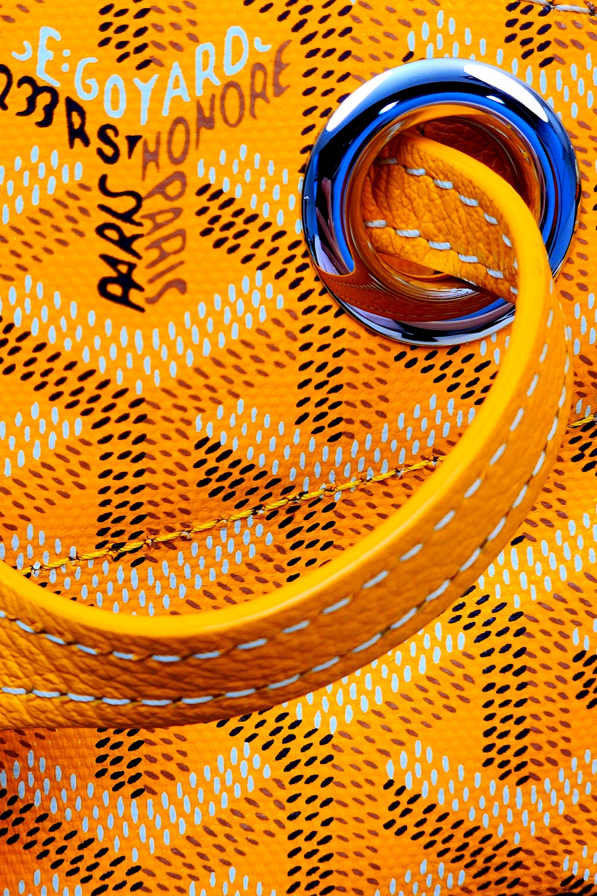 Goyard Yellow Rouette Souple Bag