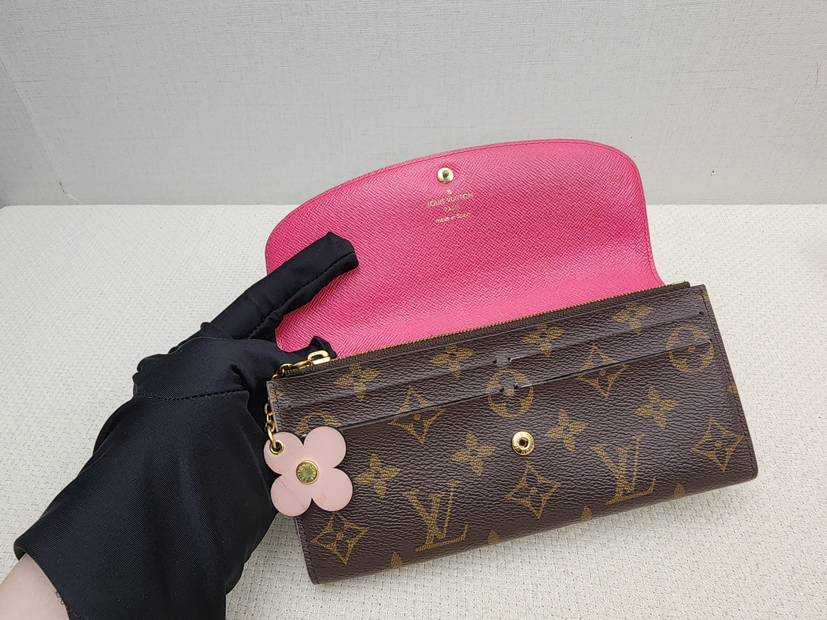 LV Monogram Bloom Flower Emilie Wallet