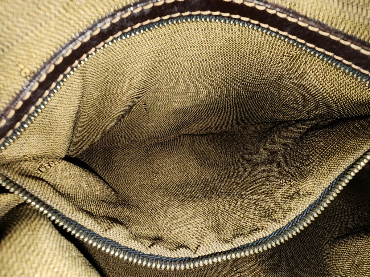 Fendi Brown Zucca Canvas Shoulder Hobo Bag