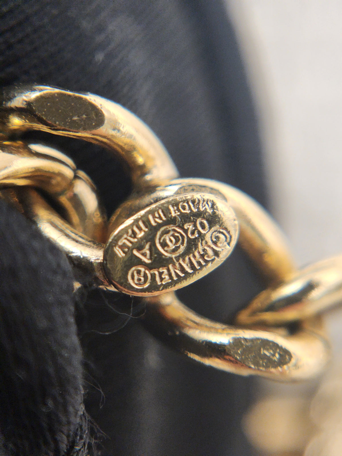 Chanel Gold Logo Charm Necklace