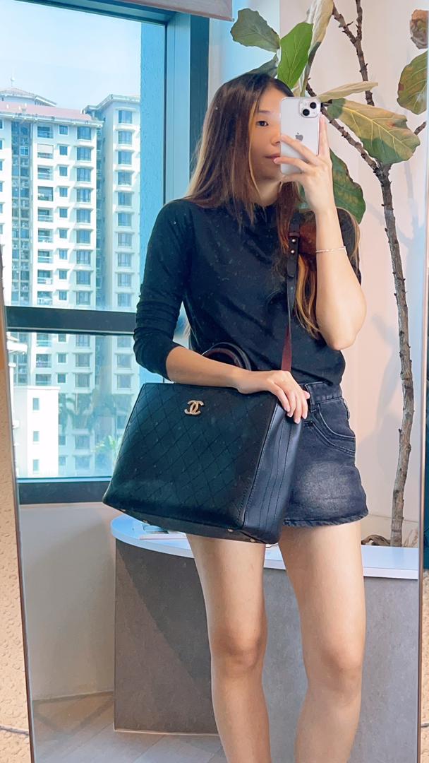 Chanel Cerf Executive Tote in Black Caviar (GHW)