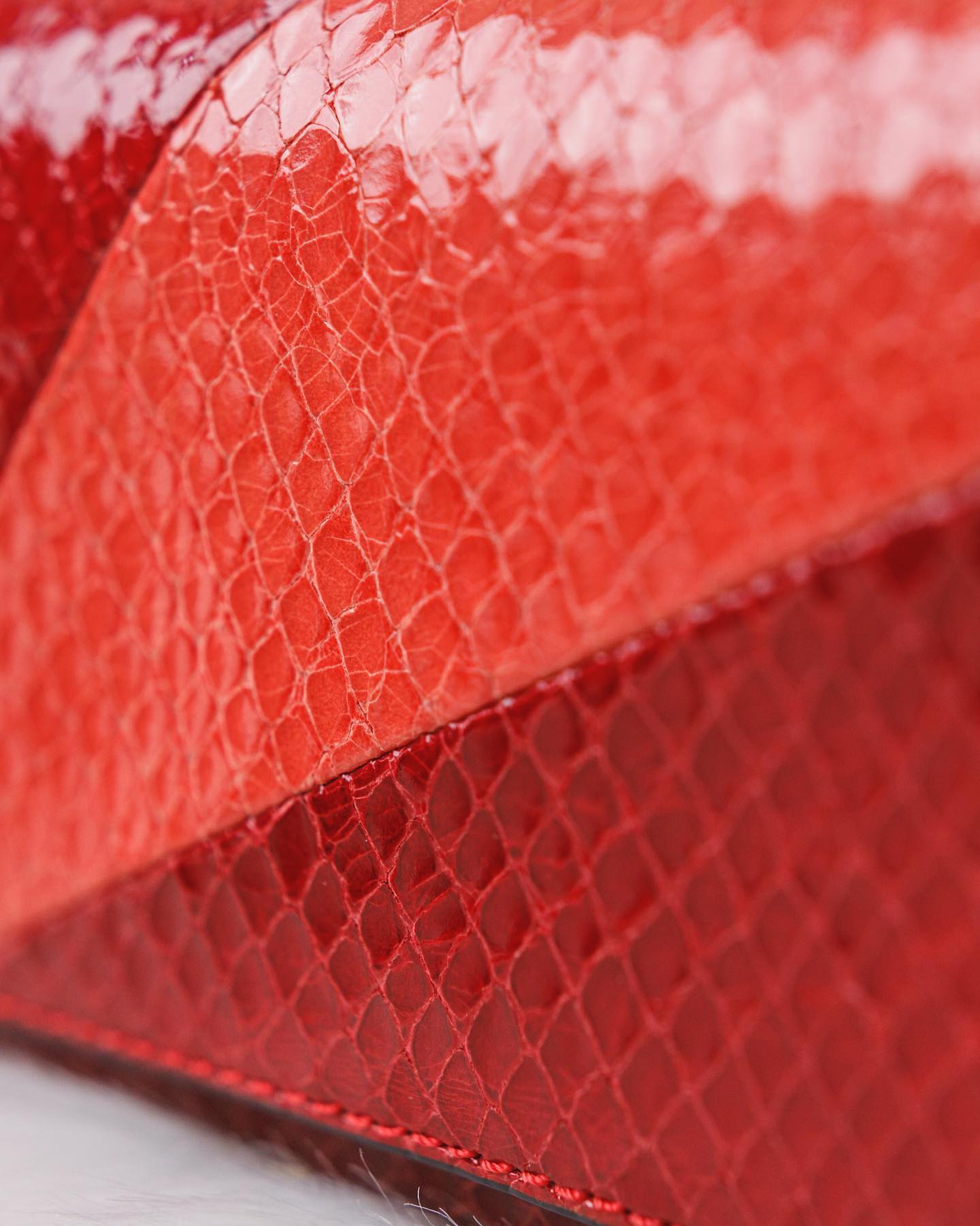 Celine Red Phyton Trifold WOC (SHW)