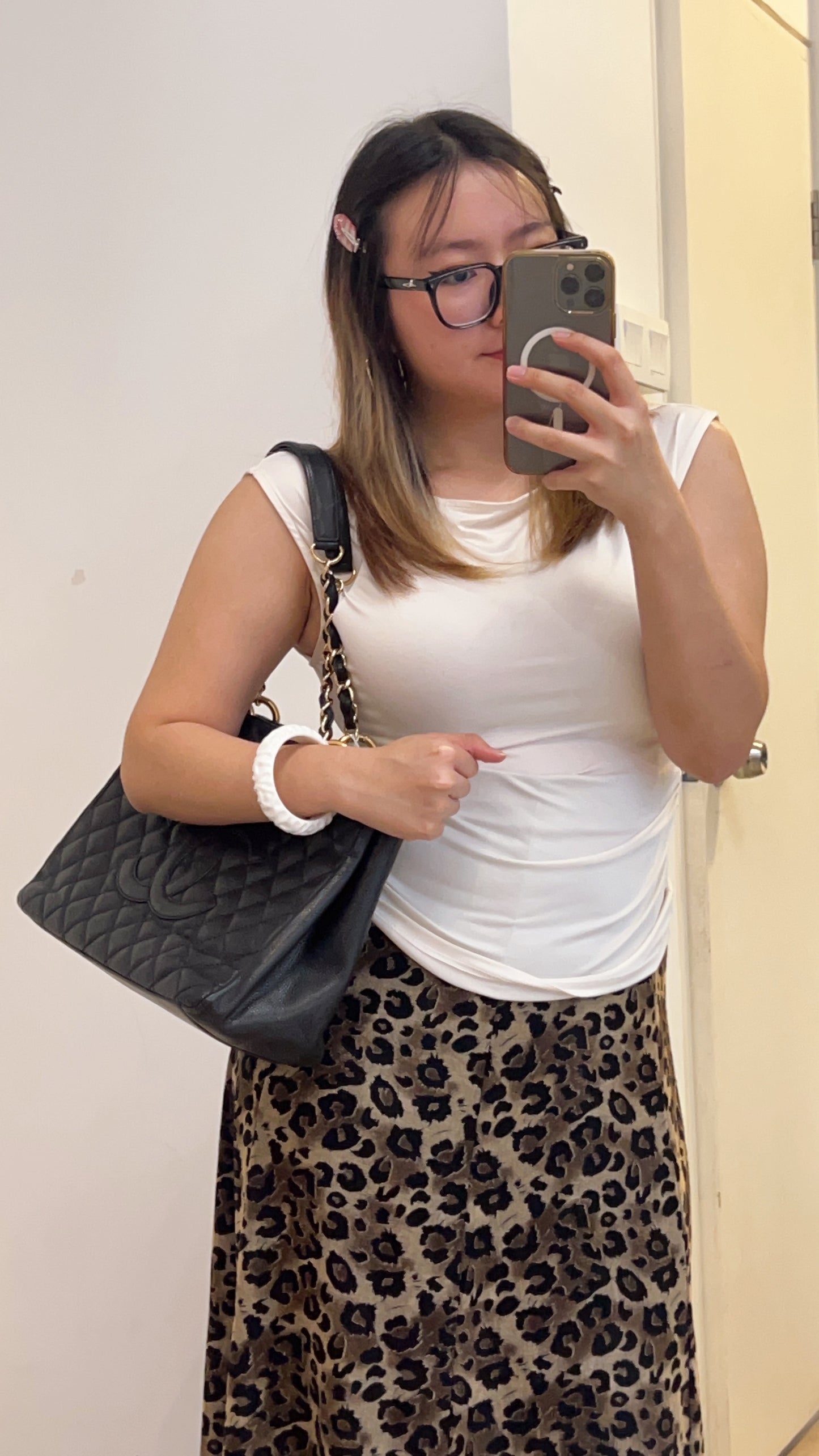 Chanel Black Caviar GST GHW