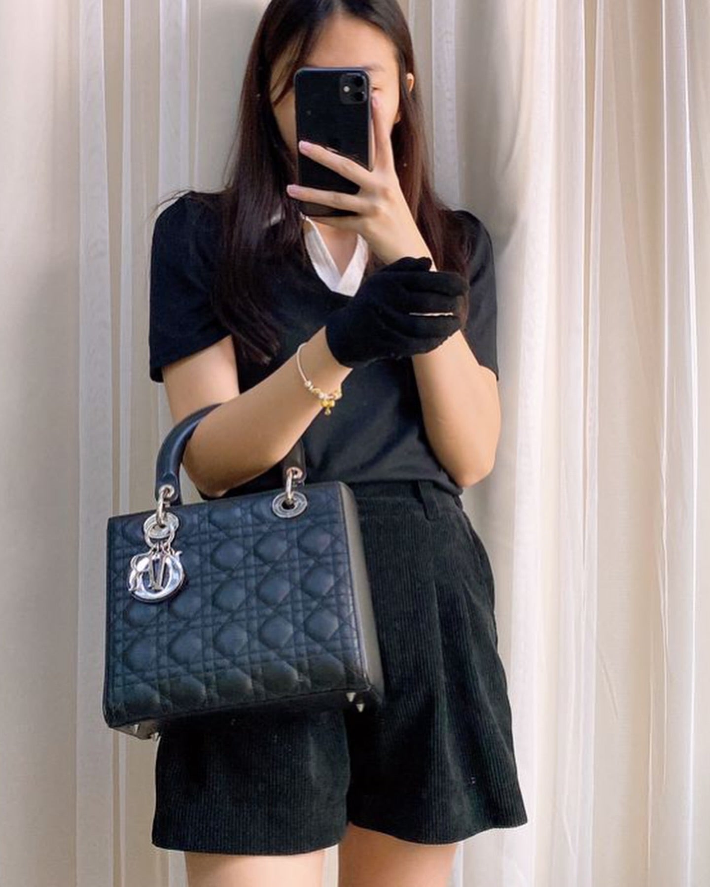 Dior Black Patent Medium SHW