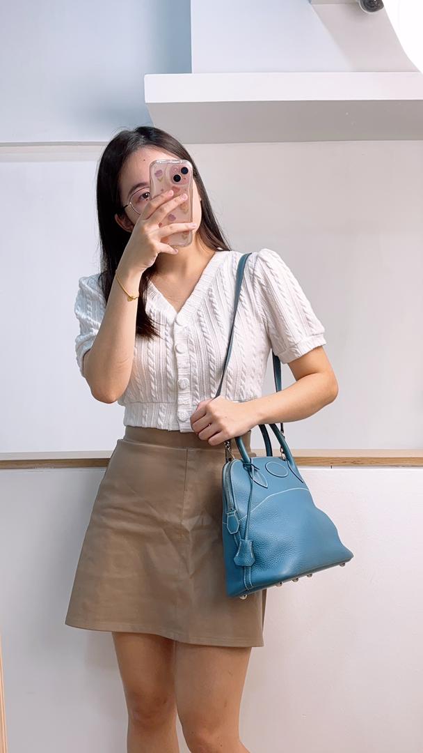 Hermes Bleu Jean Bolide 31 (PHW)