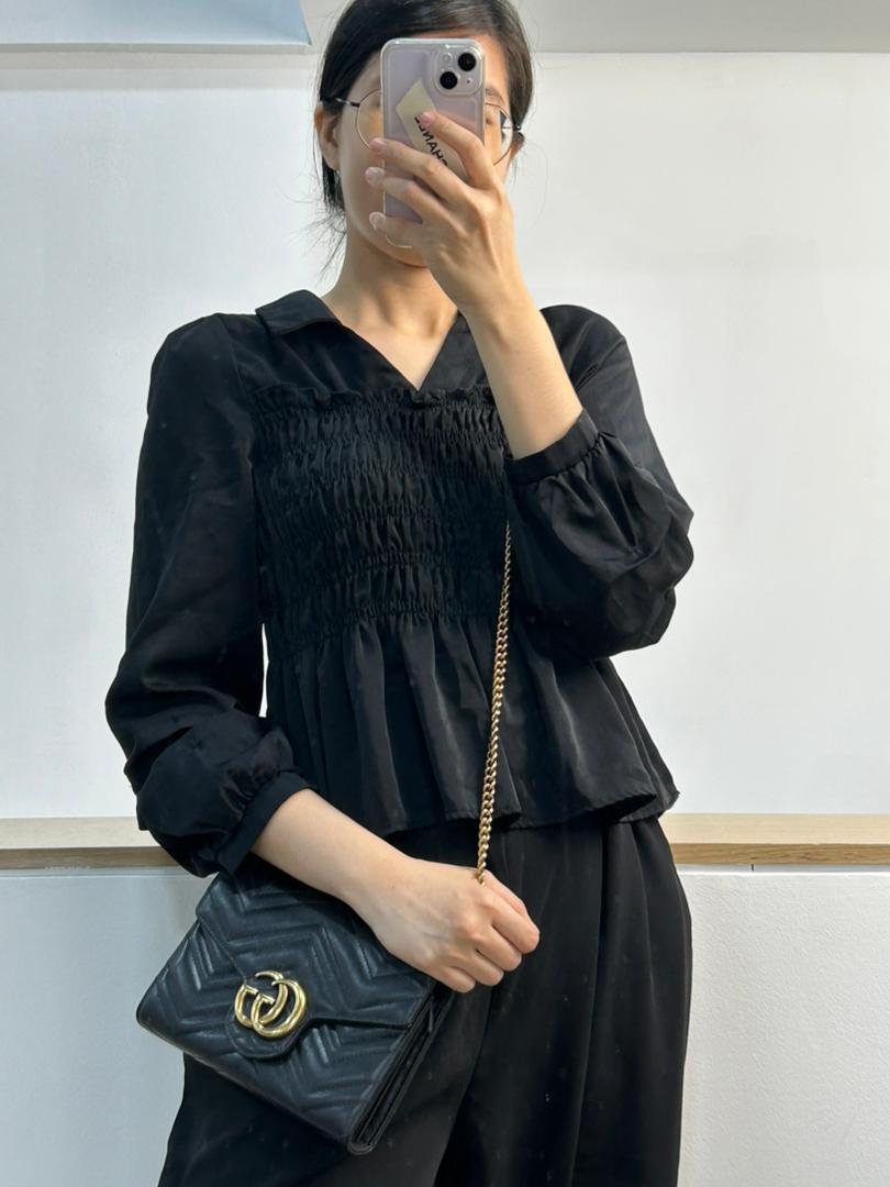 Gucci Black Marmont WOC (GHW)