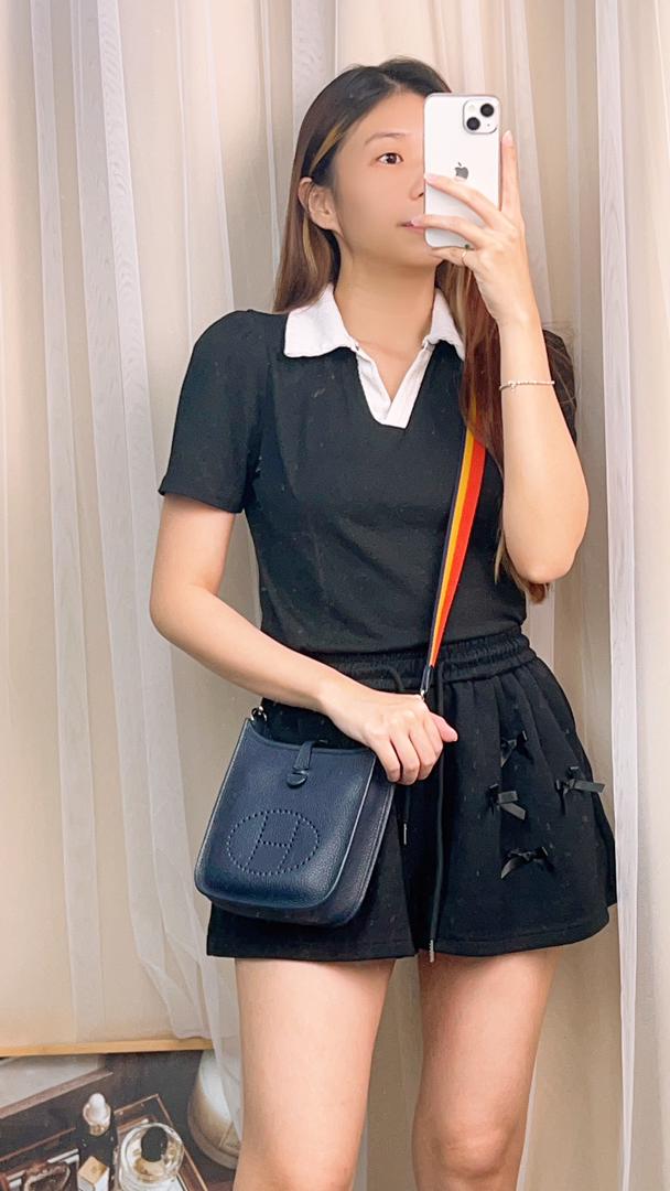 Hermes Bleu Nuit Mini Evelyn