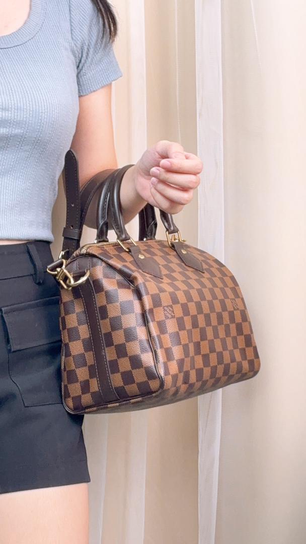 Louis Vuitton Damier Ebene Speedy 25 Bandouliere