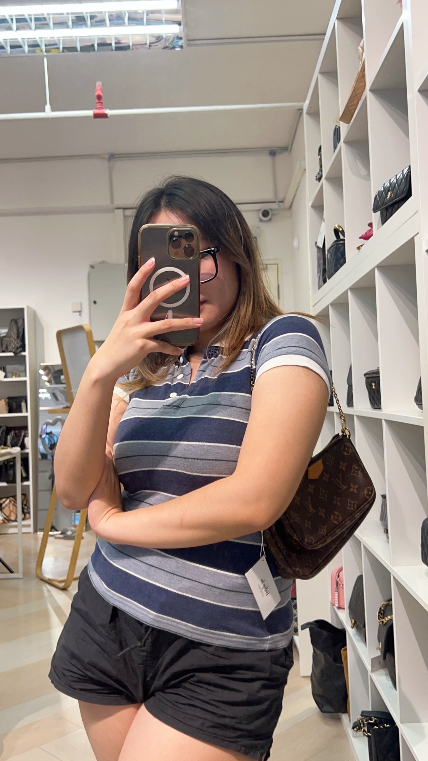 LV Monogram Rose Pink Multi Pochette