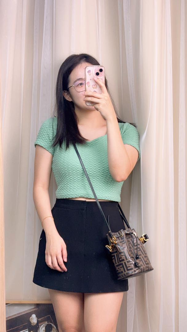 Fendi Brown Calfskin Mini Mon Tresor Bag