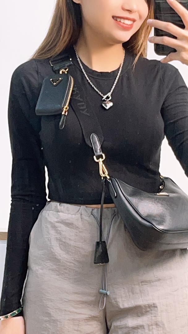 Prada Saffiano Re-Edition 2005 3in1 Hobo