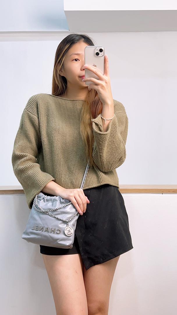 Chanel Grey Mini 22 (Phw)