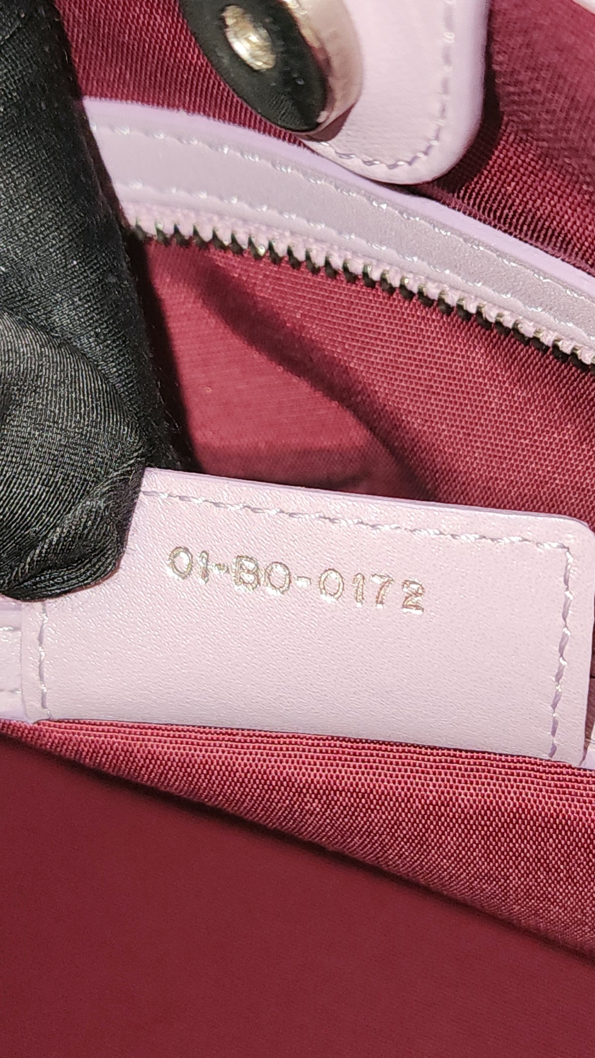 Dior Purple Metallic Coated Canvas Panarae Tote