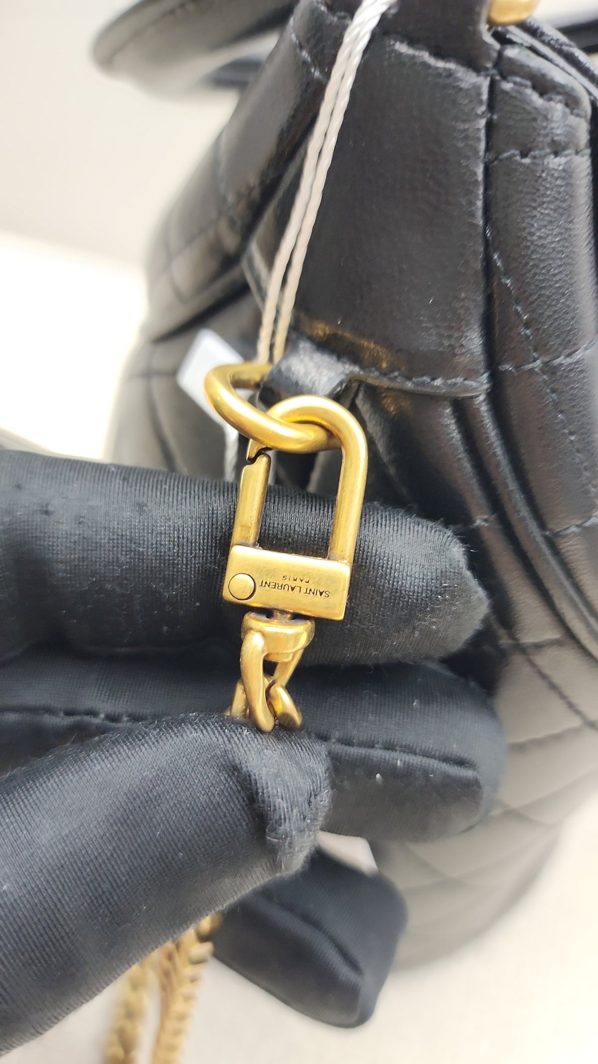 YSL Gaby Quilted Bucket Bag