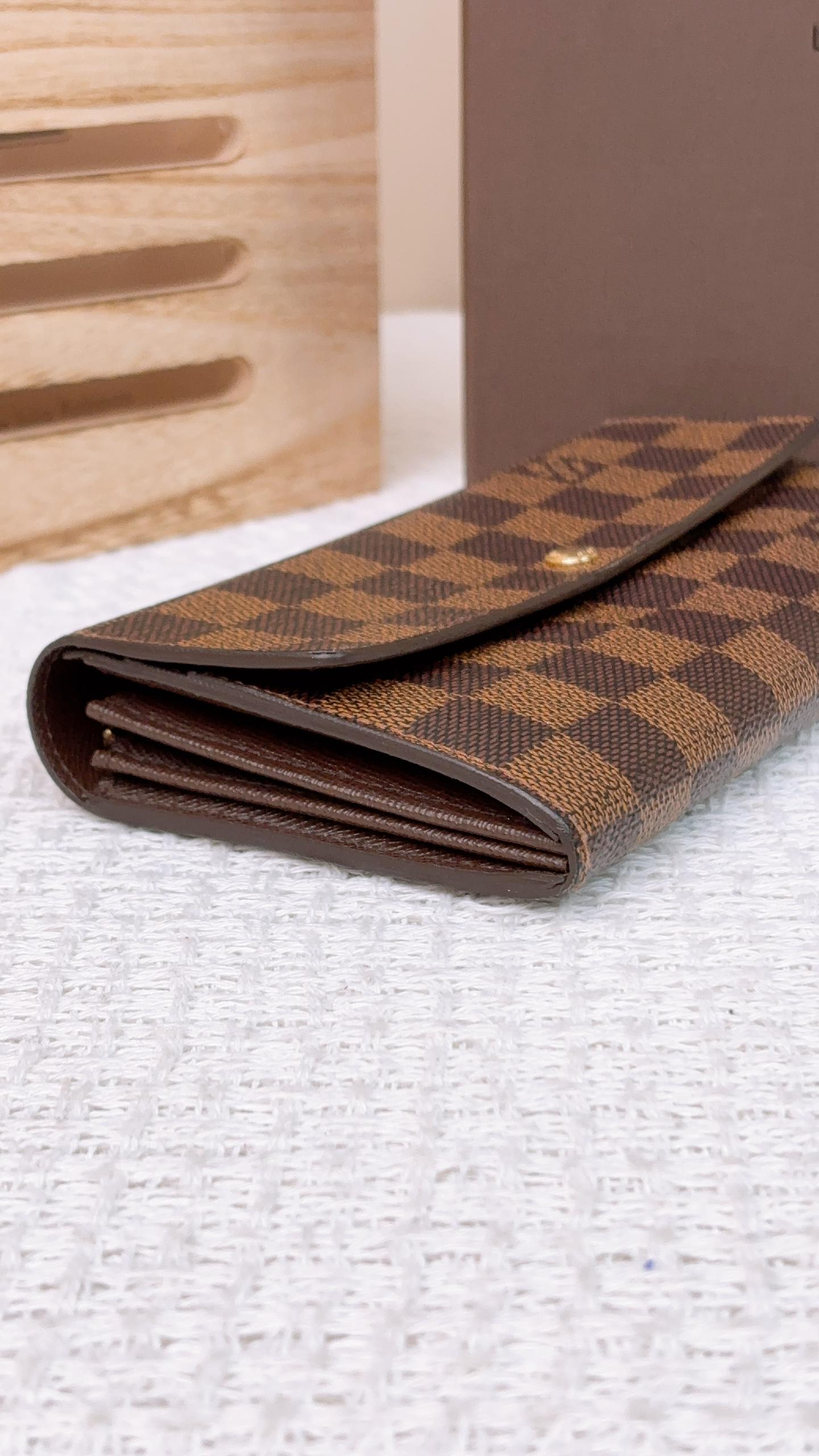 LV Damier Ebene Sarah Wallet