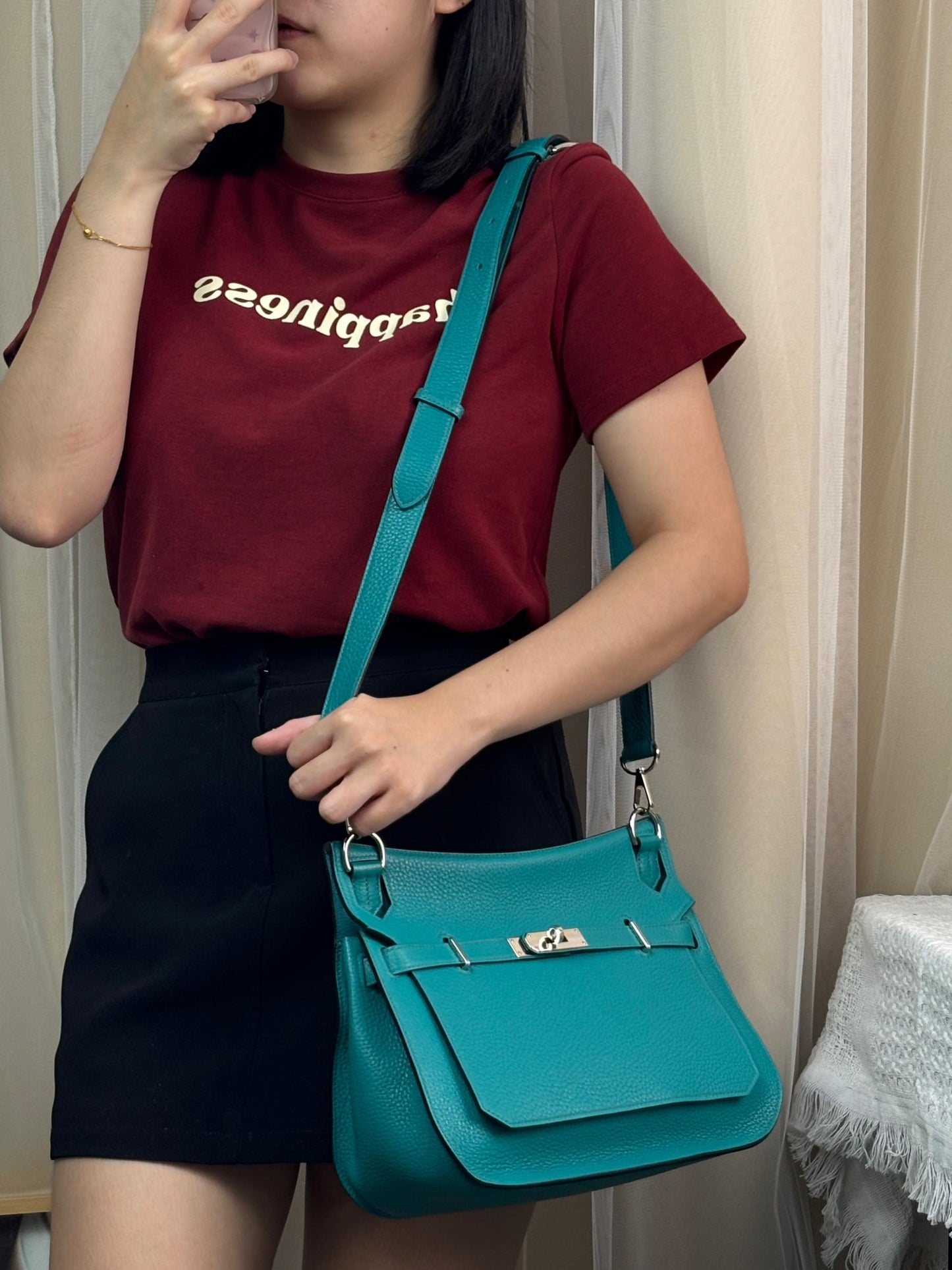 Hermes Bleu Paon Jypsiere 28 PHW