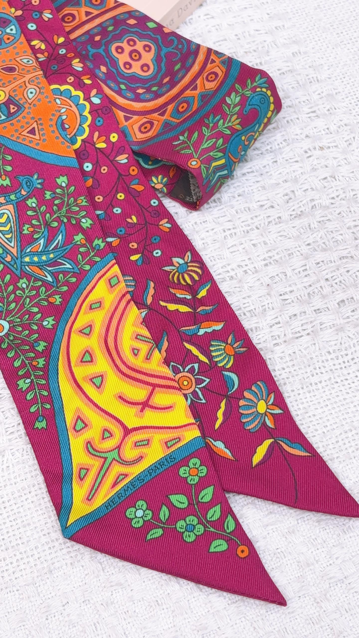 Hermes Purple L’Arbre de Vie Twilly