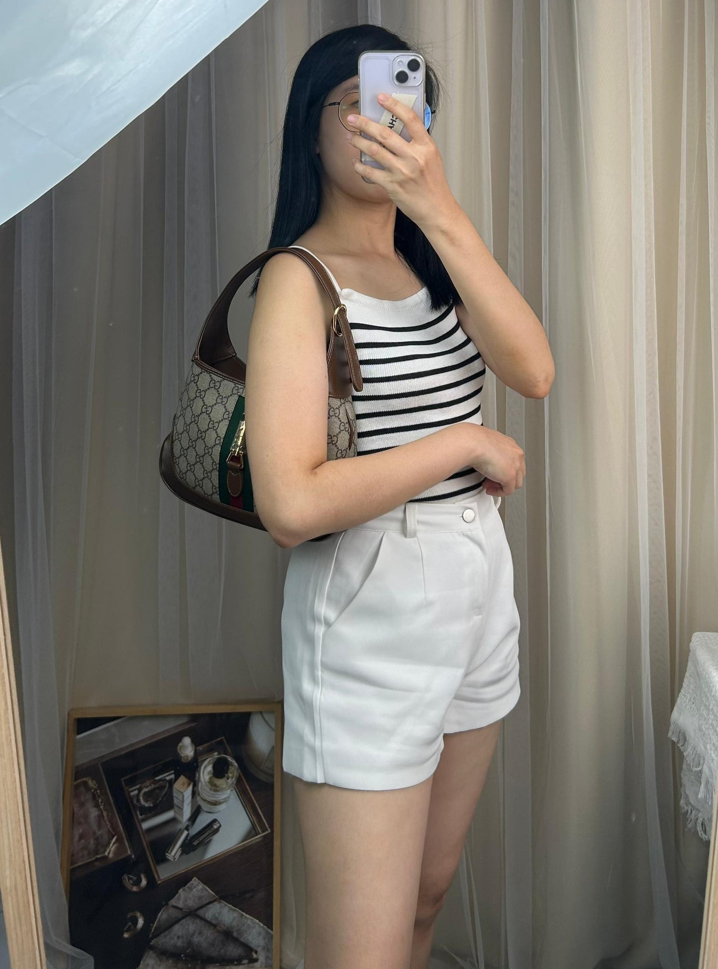 Gucci Medium GG Supreme Jackie 1961 Hobo