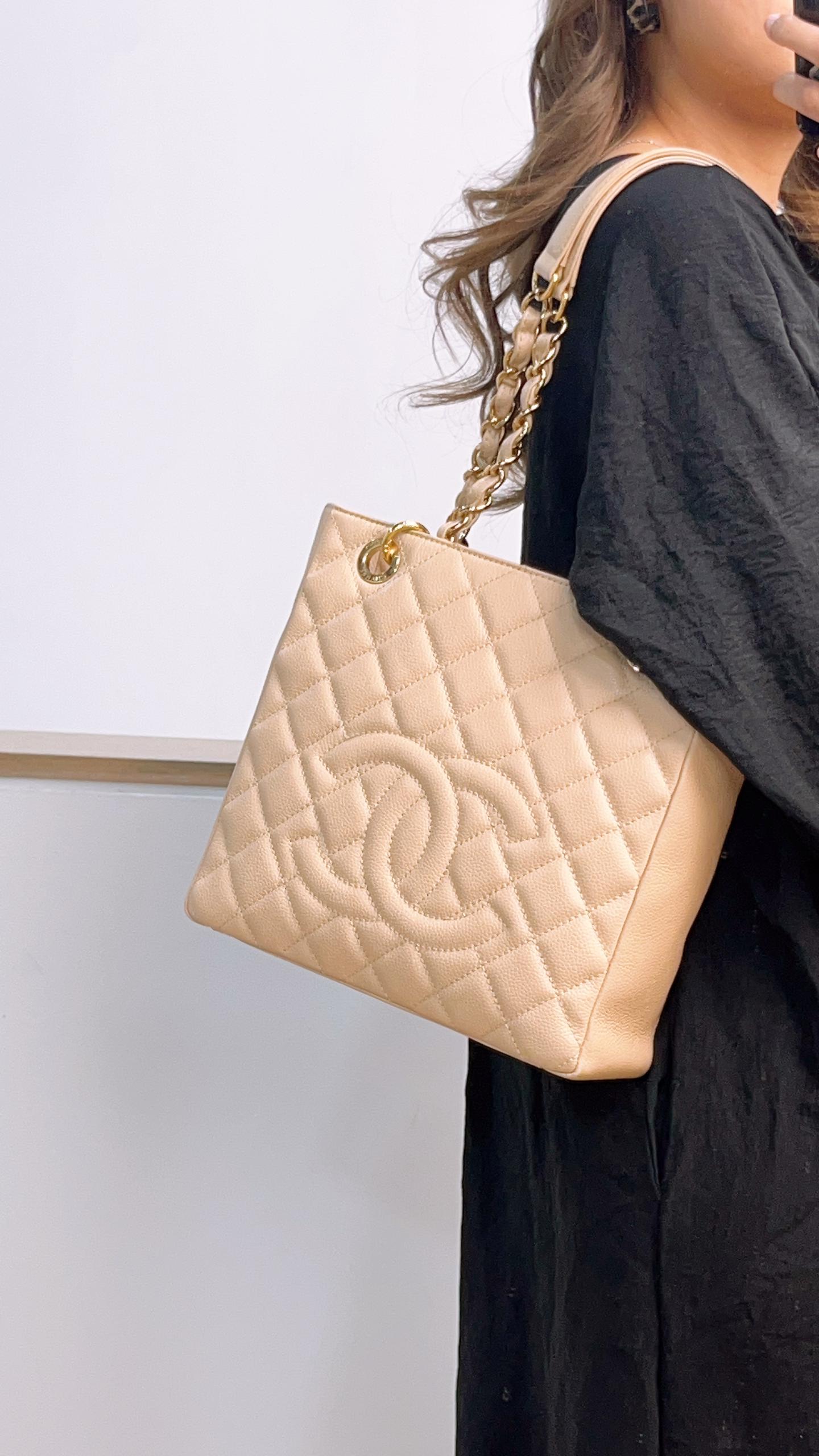 Chanel Beige Caviar PST (GHW)