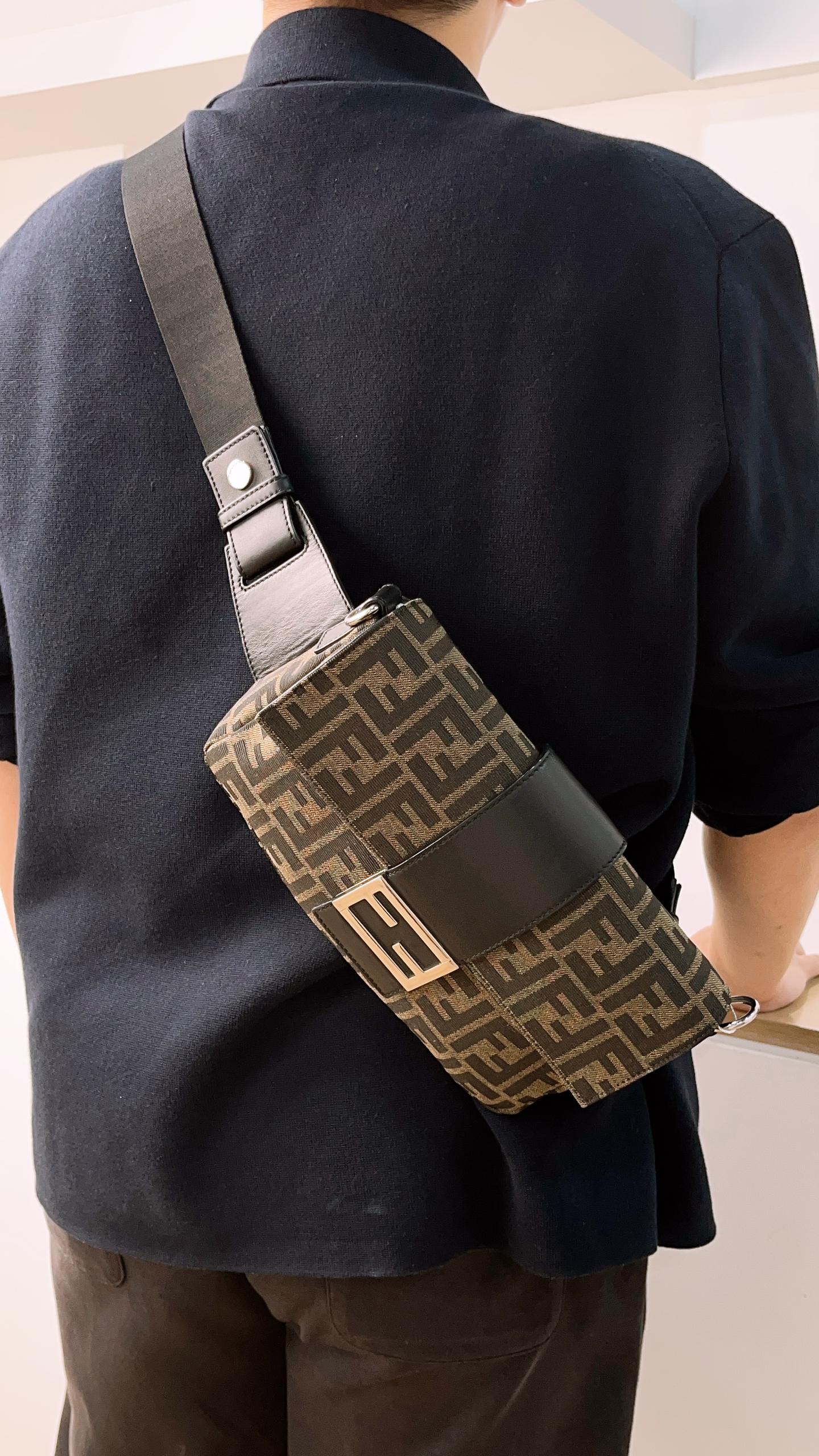 Fendi Zucca 2 Way Belt Beg