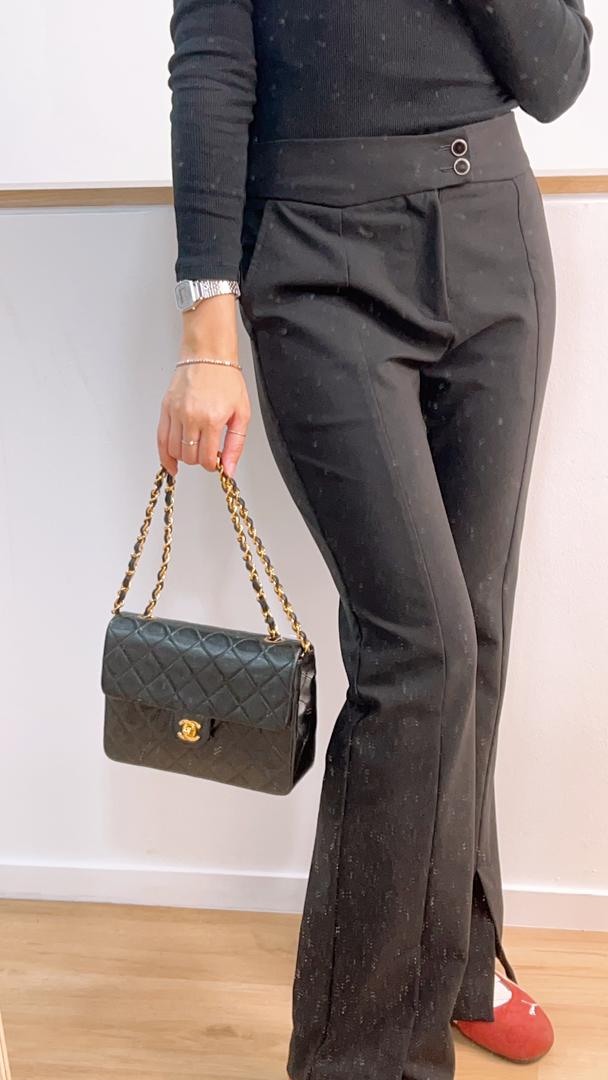 Chanel Black Lambskin Vintage Mini Square 20cm (GHW)