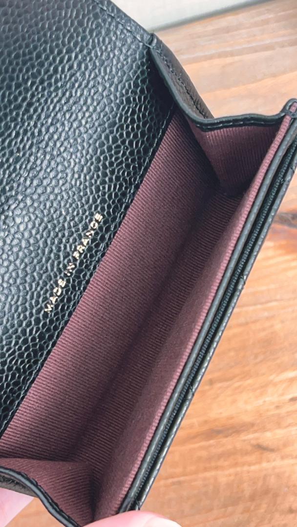 Chanel Black Caviar Classic Card Holder (GHW)