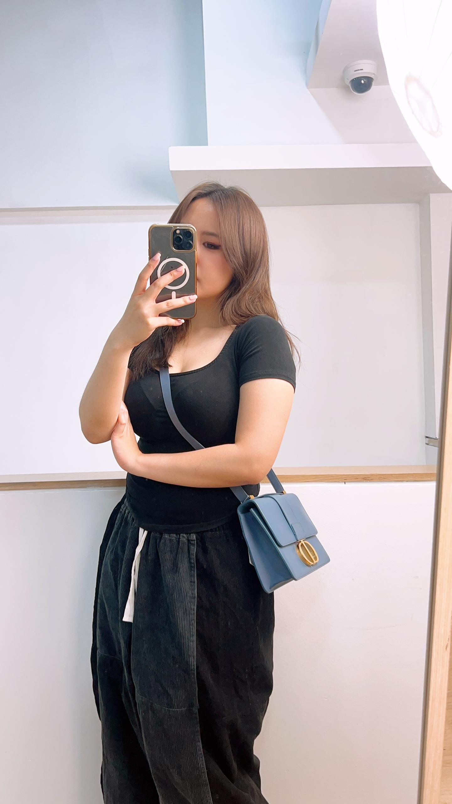 Dior Blue Calfskin Montaigne 30 (GHW)