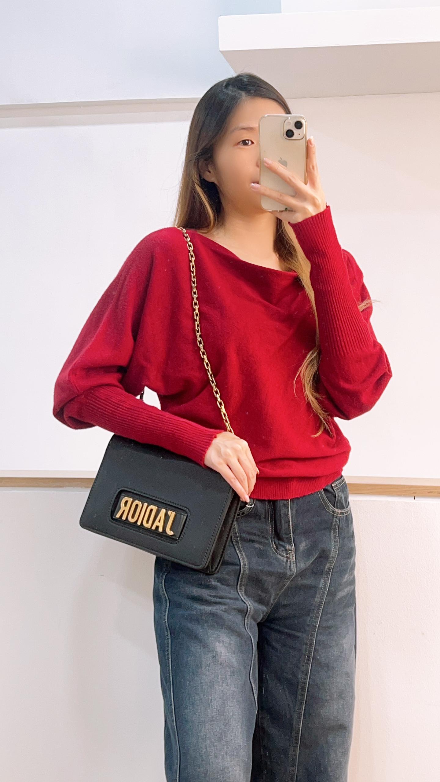 Dior Black Jāadior Leather Shoulder Bag