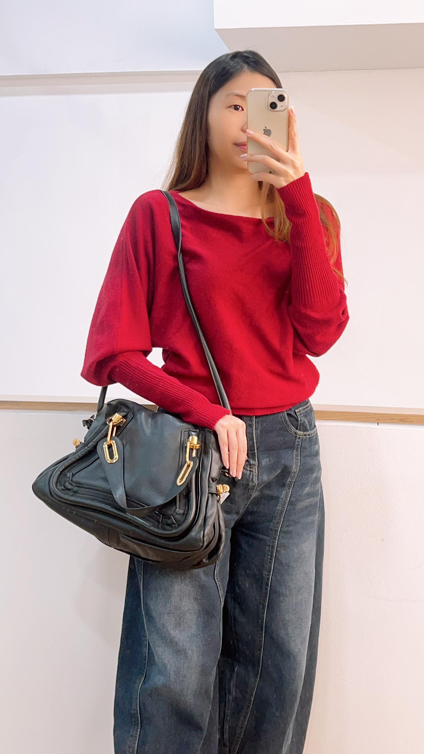 Chloe Black Medium Paraty Handbag