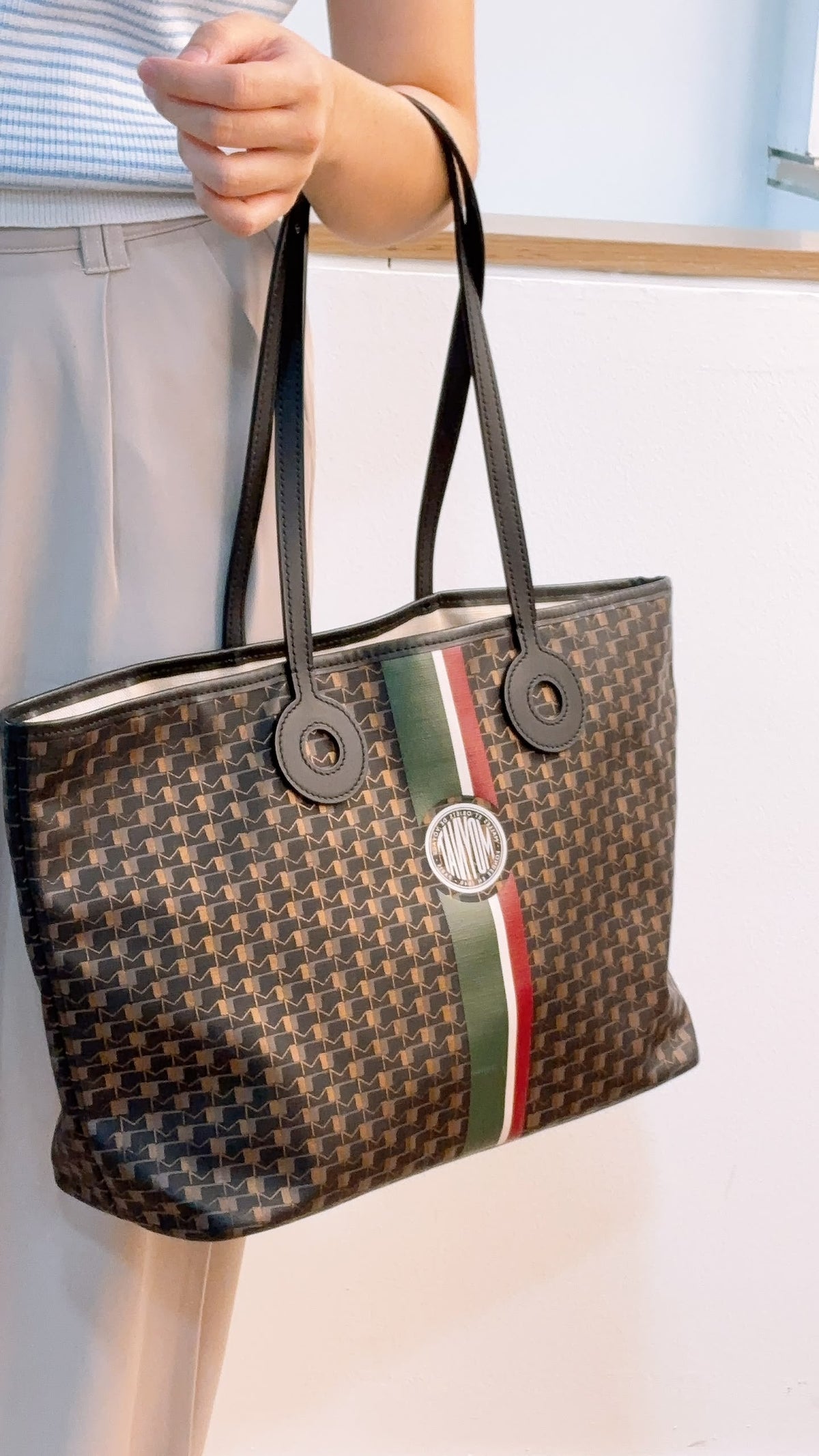Moynat Bronze Oh! Ruban Tote MM