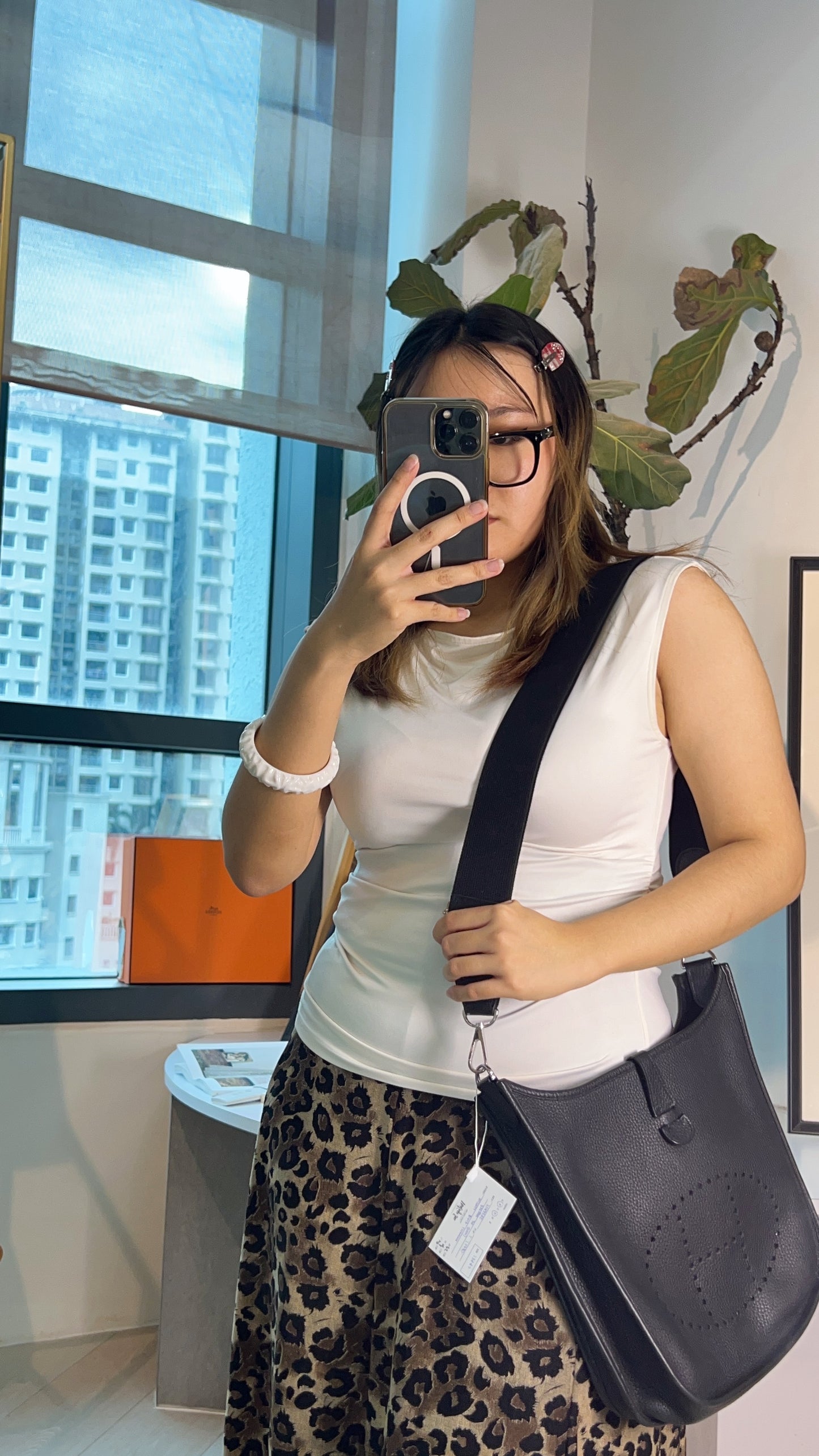 Hermes Black Clemence Evelyne 29 PHE