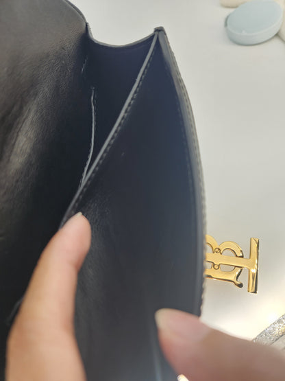 Burberry Mini TB Quilted Crossbody Black