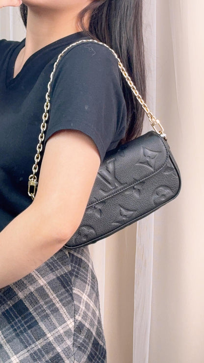 Louis Vuitton Black Empreinte Ivy WOC