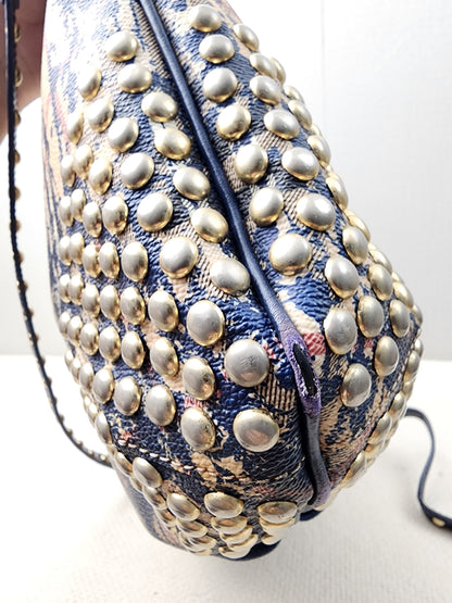 Burberry Haymarket Check Splash Studded Canterbury Tote