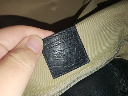 Burberry Nova Check Studded Warrior Armour Hobo Bag