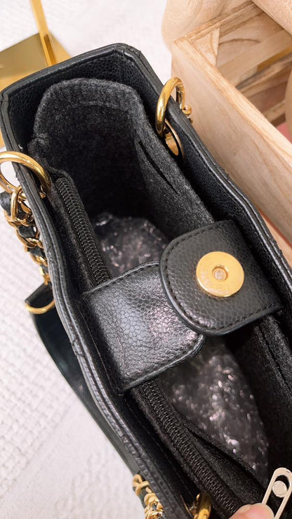 Chanel Black Caviar PST GHW