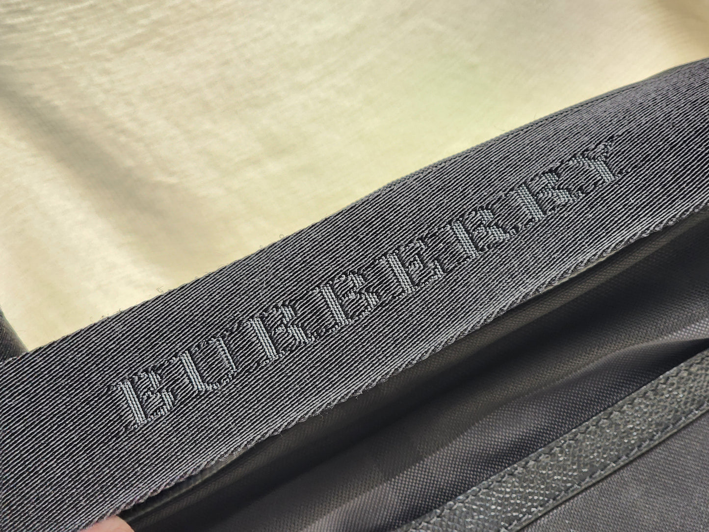 Burberry Nylon Smoked Check Messenger Bag