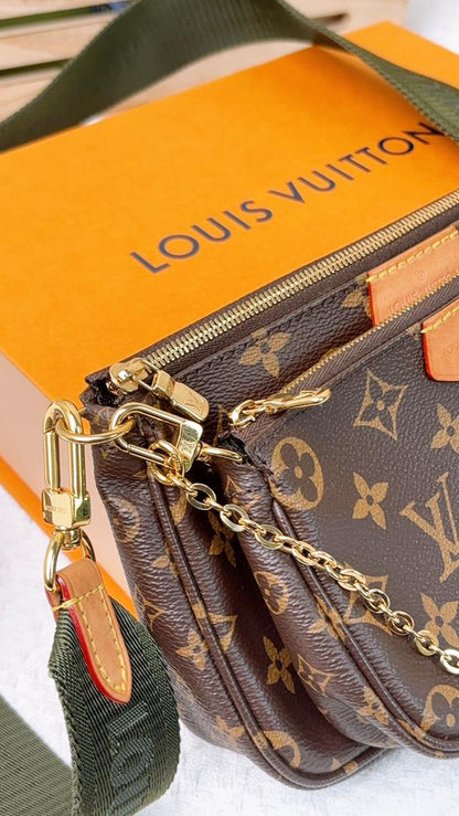 Louis Vuitton Monogram Khaki Multi Pochette