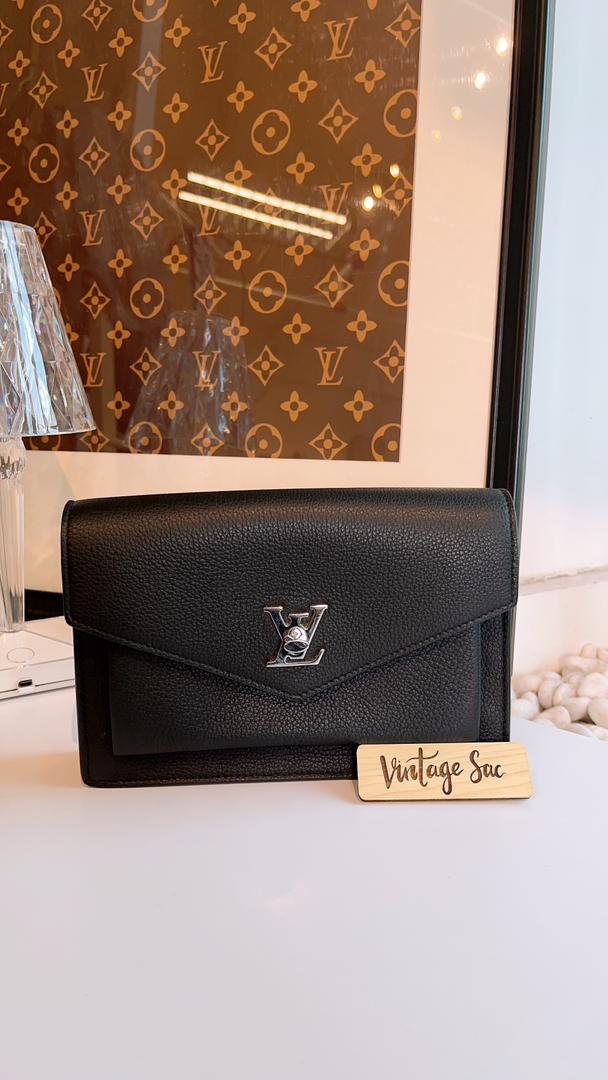 LV Black Mylockme Chain Pochette